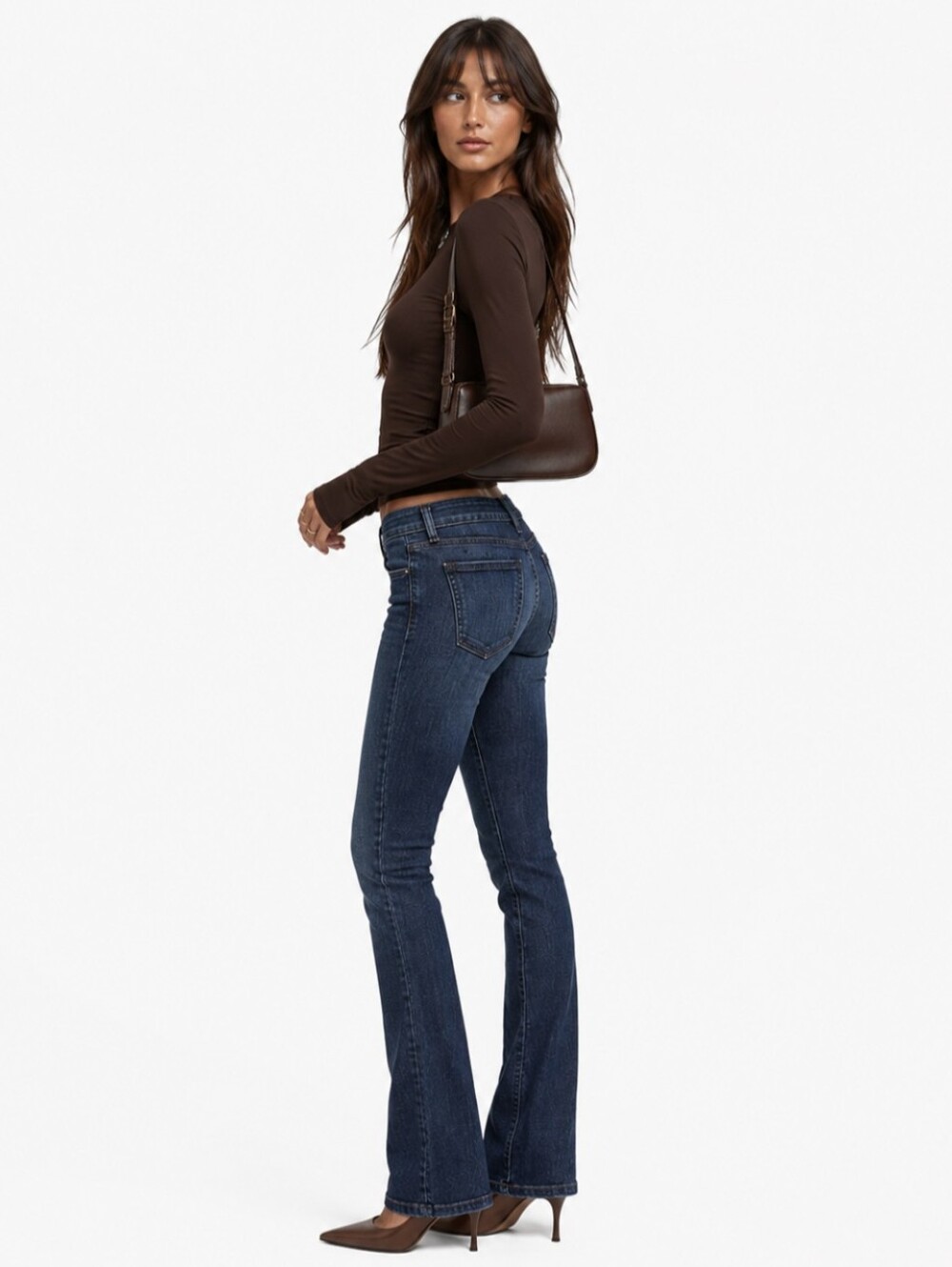 Current/Elliott Dark Blue Boot Cut Jeans